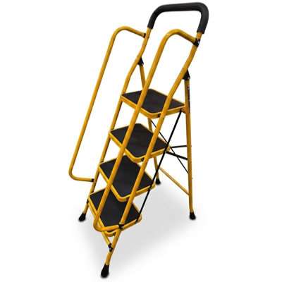 STARLSTORM LARGE PLATFORM STEP LADDER WITH HANDRAILS LOAD 150KG